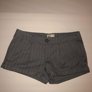 American Eagle Striped Cuffed Shorts